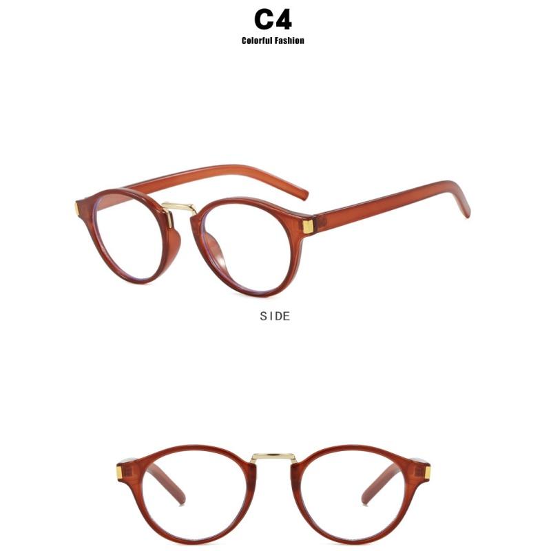 Women's glasses, retro round small frame glasses.