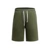 Men's Casual Crinkle Twill Shorts for Summer, Knee-Length Bermuda