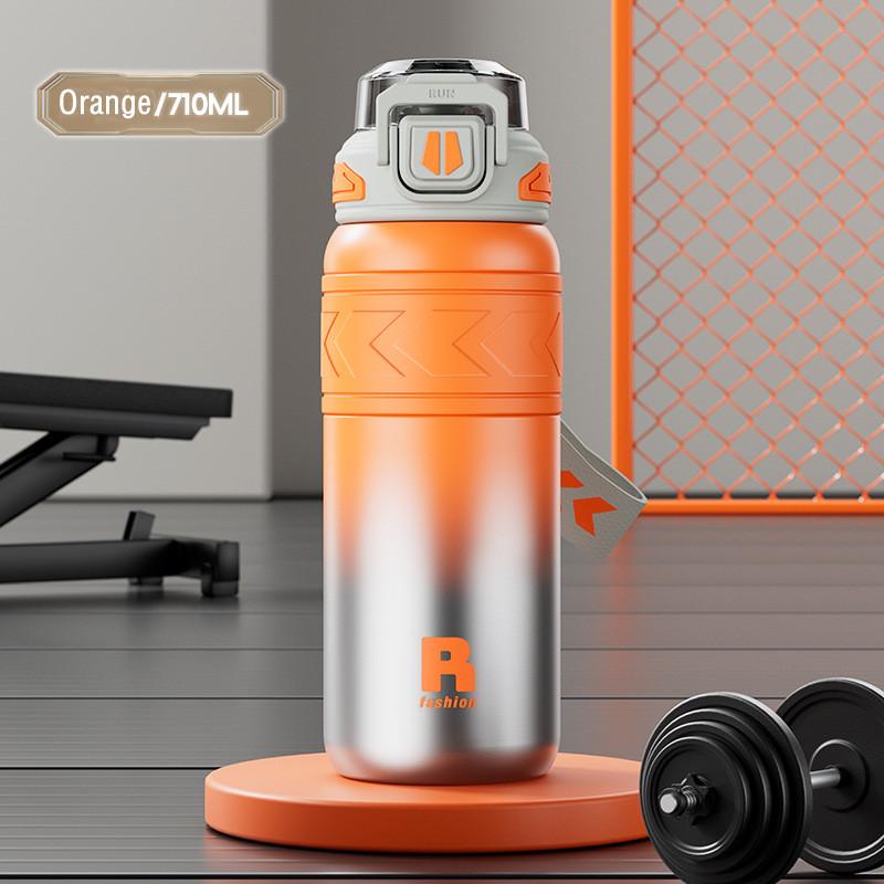 710ml High Quality Stainless Steel 316 Sport Vacuum Flask With Straw Portable Gym Fitness Outdoor Cycling Climb Thermal Bottle