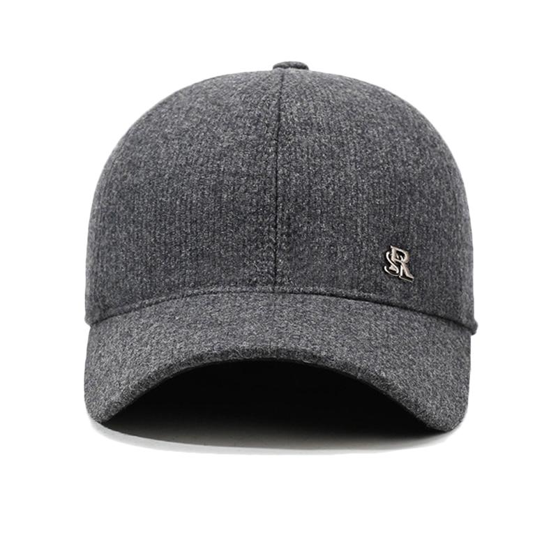 Men's Winter Warm Cap Dad Grandpa Cotton Hat Autumn Ear Protection Baseball Cap