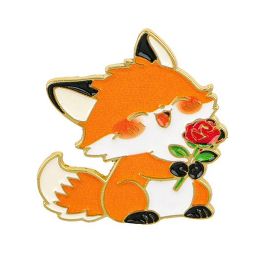 Brooch Pin, Animal Flower Design Brooch Fastener, Buckle-Type Fixing Pins, Enamel Paint Stable Buckle Pins for Backpacks And Hoods