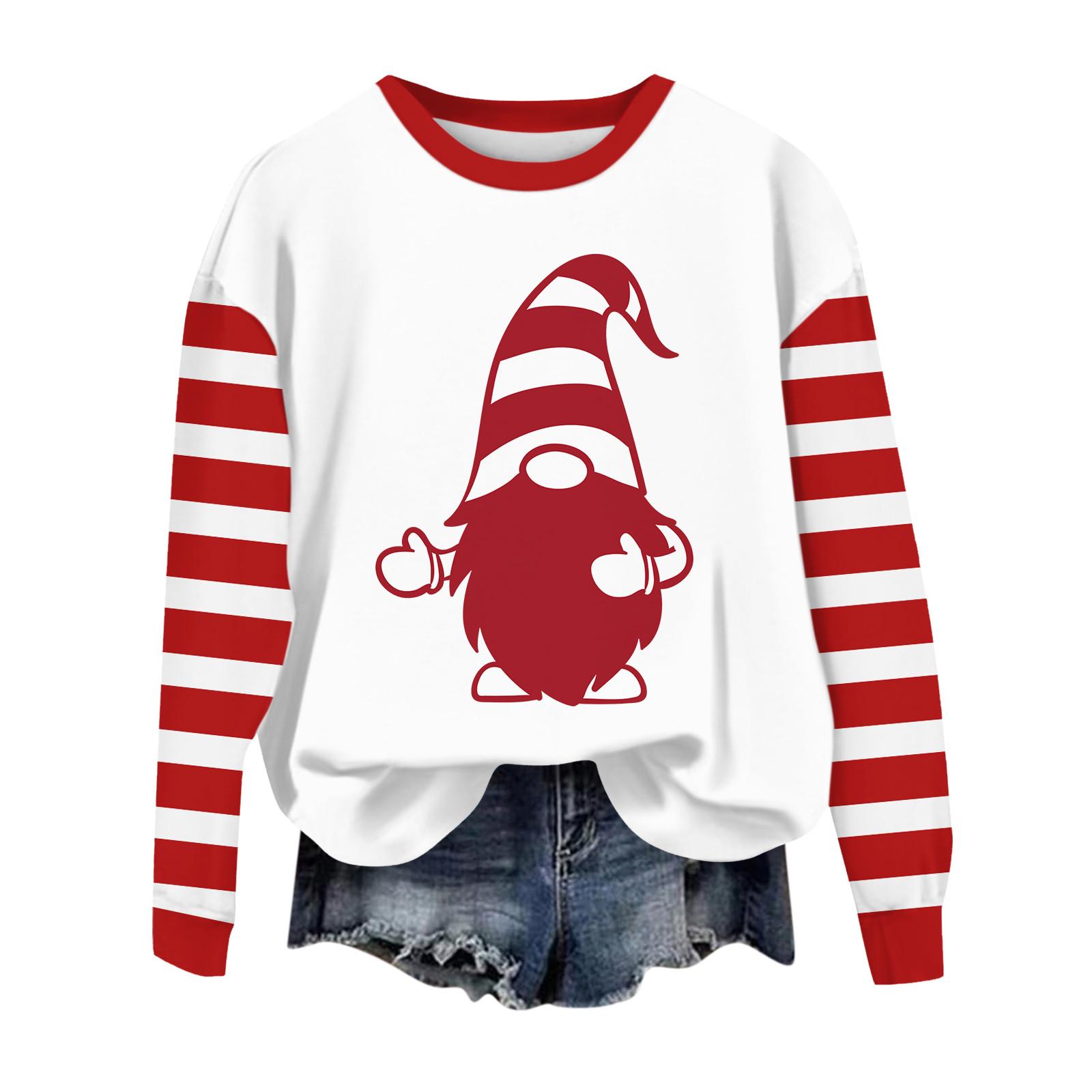 

Женские повседневные модные принты с длинным рукавом и круглым вырезом, пуловеры с капюшоном XXXL белый