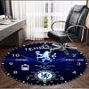 football club.C Print Round Rug, Washable Floor Carpet, For Entryway Dorm Laundry Room Office Study, Home Decor Birthday Christmas Gift