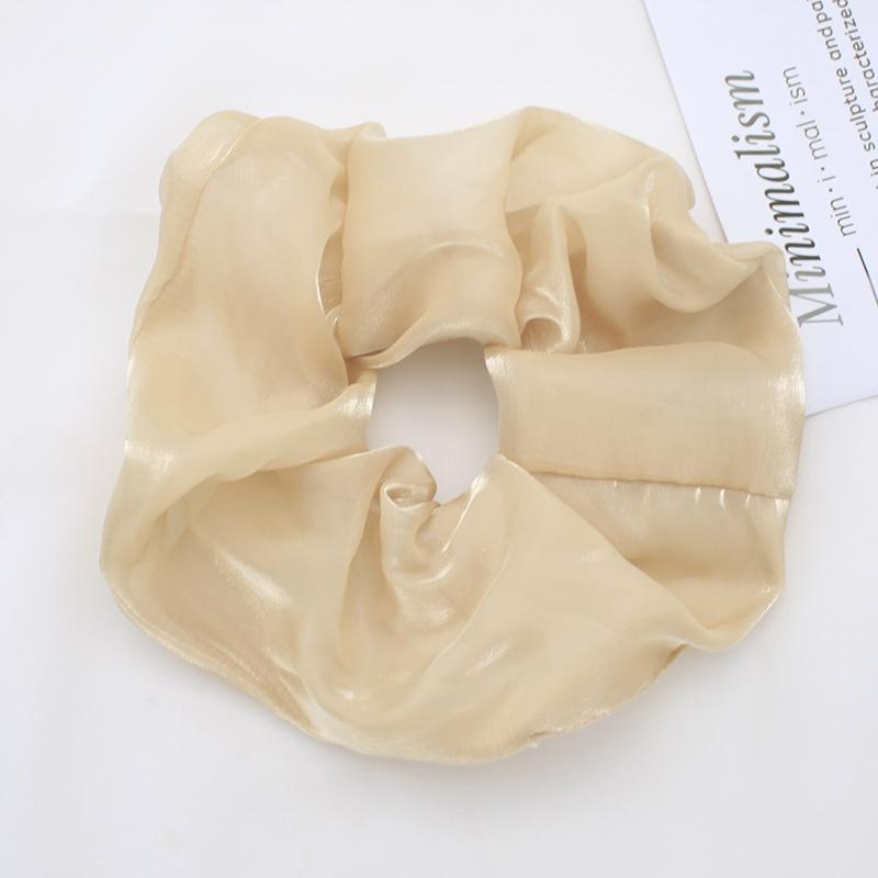Lystrfac Letter Organza Oversized Scrunchie Women Rubber Bands Elastic Hair Bands Hair Tie Ponytail Holder Hair Accessories