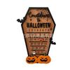 Halloween Advent Calendar Wooden Countdown Ornament Home Office