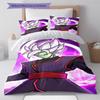 Zamasu Pattern Bedding,Quilt Set Quilt Cover Pillowcase Home Birthday Gift (1 * Duvet Cover + 2 * Pillowcase, Without Core)