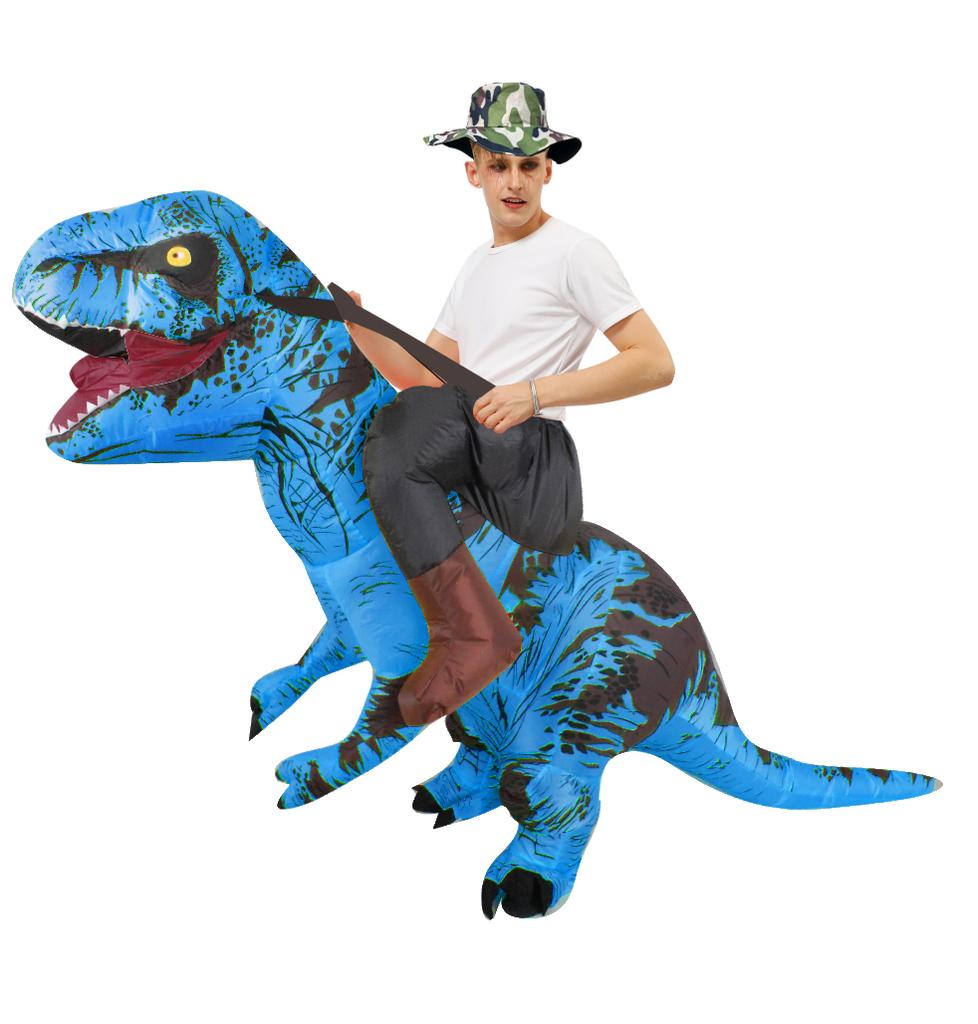 Adult Kids T-Rex Dinosaur Inflatable Costumes Purim Halloween Christmas Mascot Anime Party Cosplay Costume Dress Fancy Suits