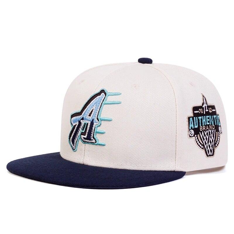 

Unisex A Letter Embroidery Side Basketball Hip-Hop Hats Spring Autumn Outdoor Adjustable Casual Baseball Caps Sunscreen Hat