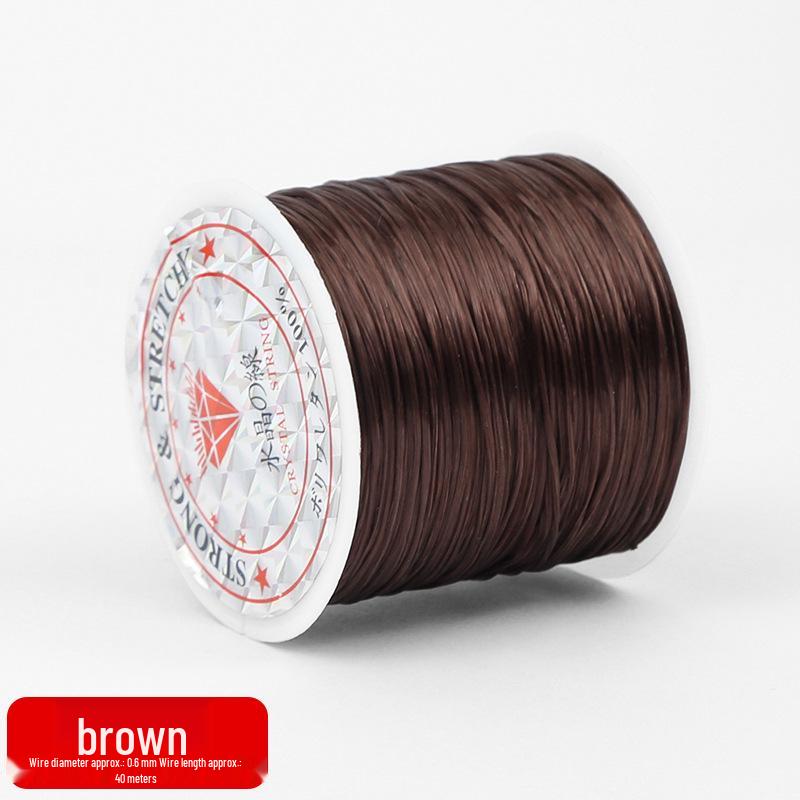 High Elasticity Wear-Resistant Beading Cord, 50 Meters - Ideal for DIY Crystal and Agate Projects