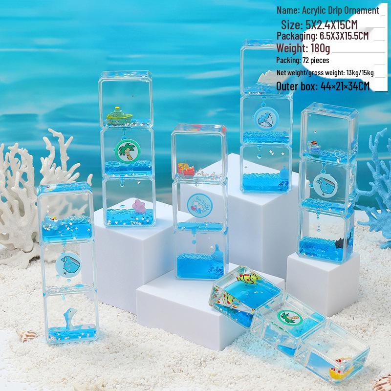 Panda Glitter Liquid Motion Hourglass - Decompression Toy & Acrylic Decoration Gift