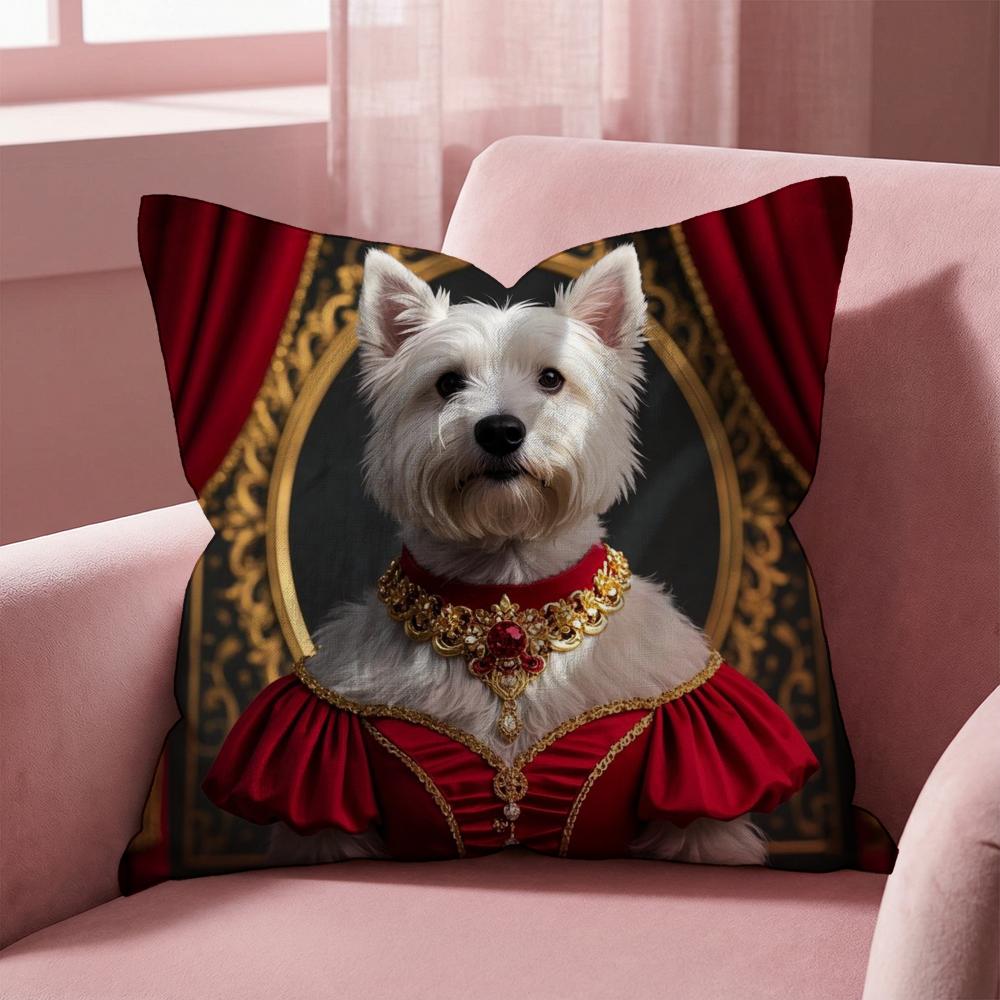 West Highland White Terrier Kissenbezug Mehrzweck-Kissenbezug für Zuhause & Auto - Wendbar, Weich & Strapazierfähig für den täglichen Gebrauch