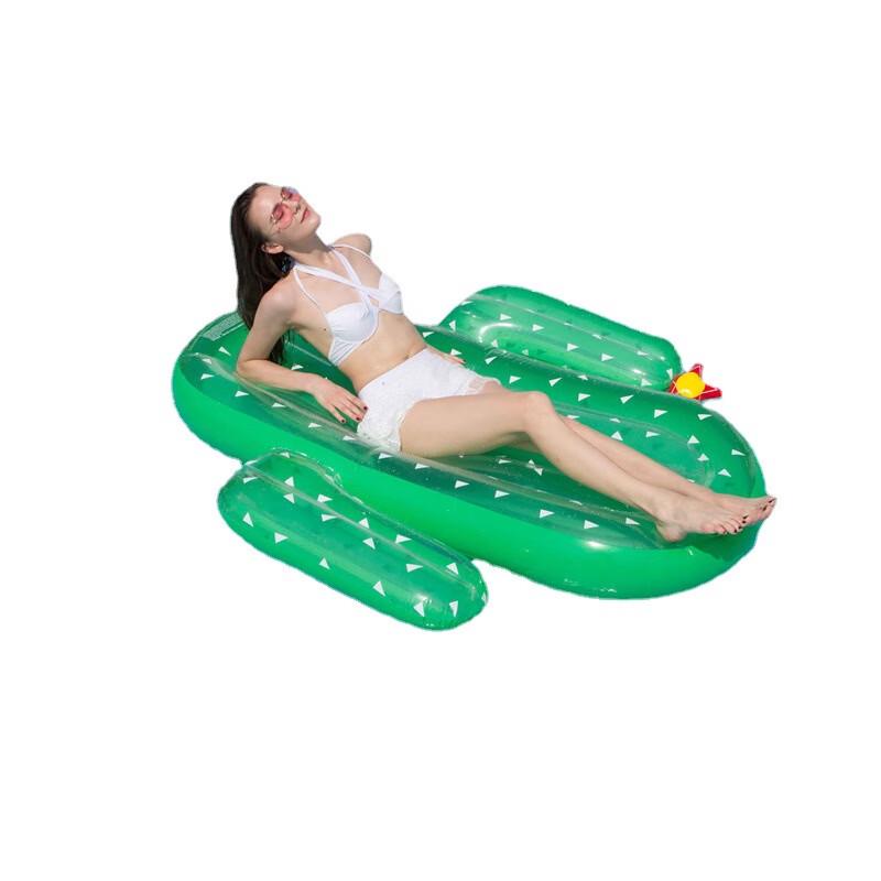 Adult Inflatable Green Cactus Pool Float