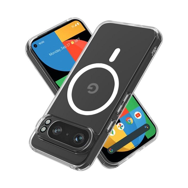 -HD Magnetic Phone Case For Google Pixel 10 9 Pro XL 9A 8A 8 7 7A 6 6A Pro For Magsafe Wireless Charging Acrylic Cover