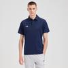 Under Armour Solid Color Simple Logo Breathable Quick-Dry Comfortable Short Sleeve Polo Shirt Unisex Polo Shirts Navy-Blue 25500504-409