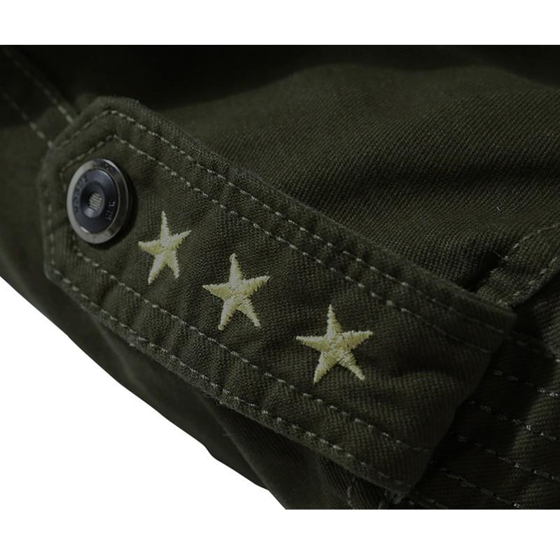 Mens Winter Warm Thickened Cotton Jacket Stand Collar Loose Fit Casual Outerwear