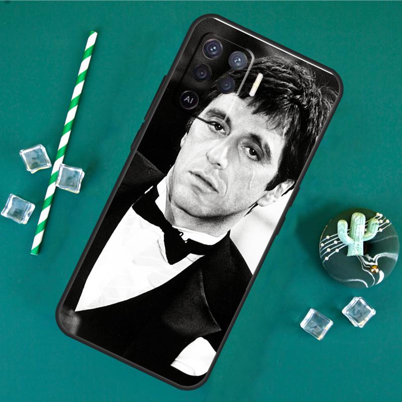 Al Pacino Scarface Phone Case For Oppo A18 A38 A58 A78 A98 A40 A60 A80 A91 A15 A17 A74 A94 A54 A57S A16 A76 A96