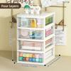 Desktop Storage Box Drawer Type  Large Capacity Desk Storage Cabinet Office Desk Storage Box Cosmetics Stationery Accessories