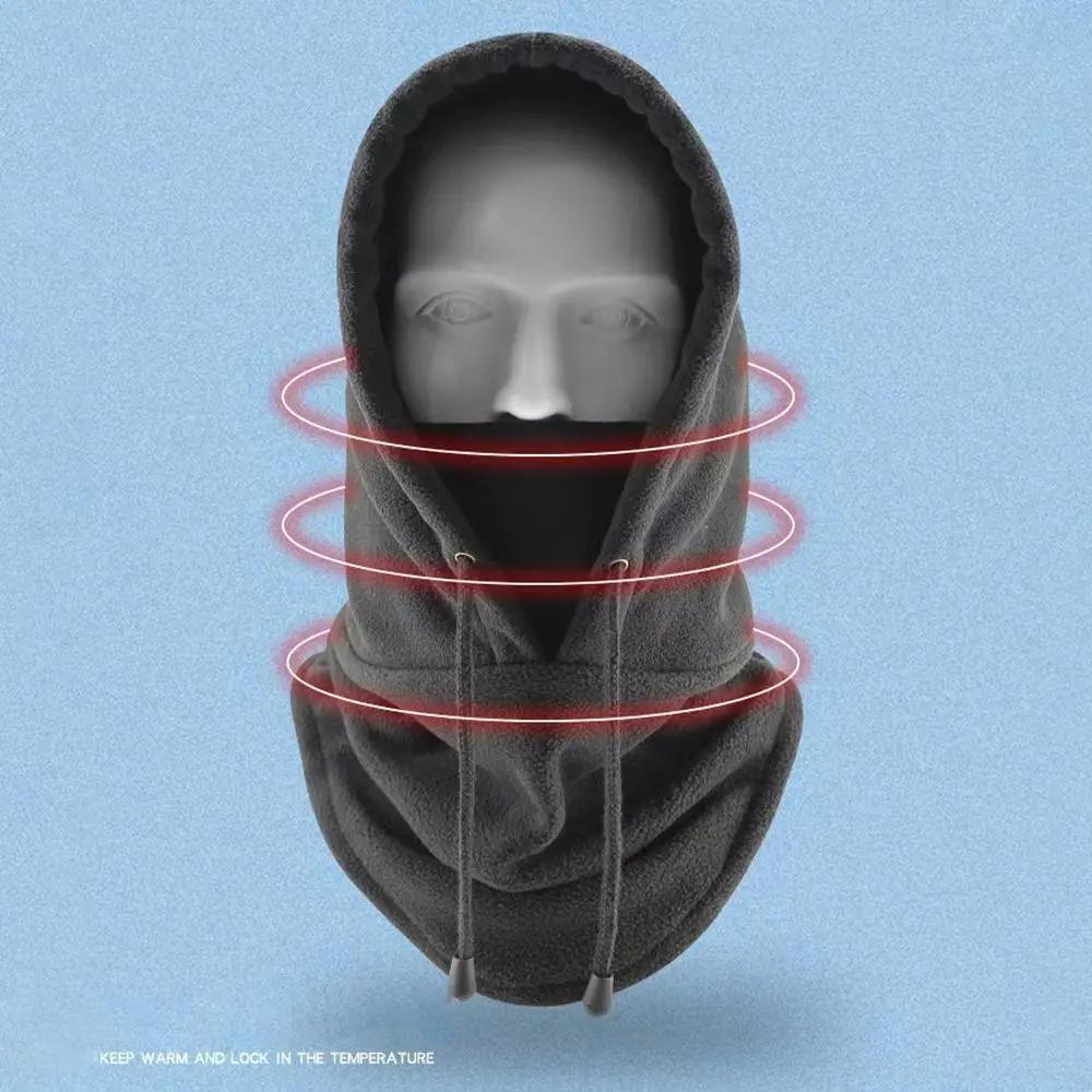 Fashion Polar Fleece Balaclava Warmer Full Face Beanies Windproof Winter Hat Women Man
