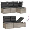 VidaXL Garden Lounge Set with Cushions 6 Pcs, Patio Sofas, Patio Furniture Set, Outdoor Furniture, Grey 3264108