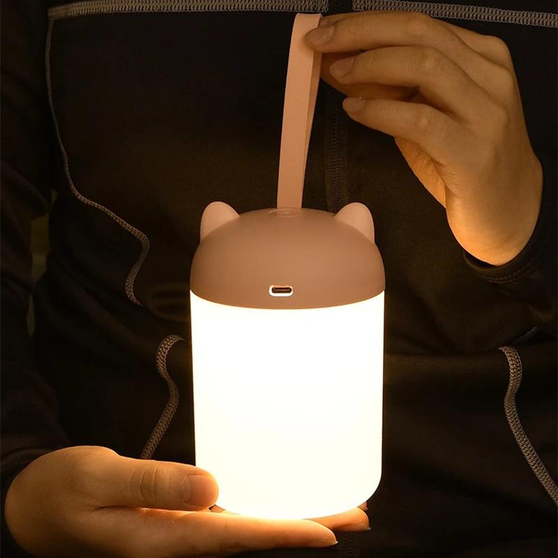 Rechargeable LED Night Light USB Human Touch Control Lights  For Living Room Study Bedroom Bedside Home Decotion Table Lamps