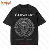 Eluveitie Evocation II Pantheon Vintage Oversized T-Shirt Schwarz Vollgröße S XL W