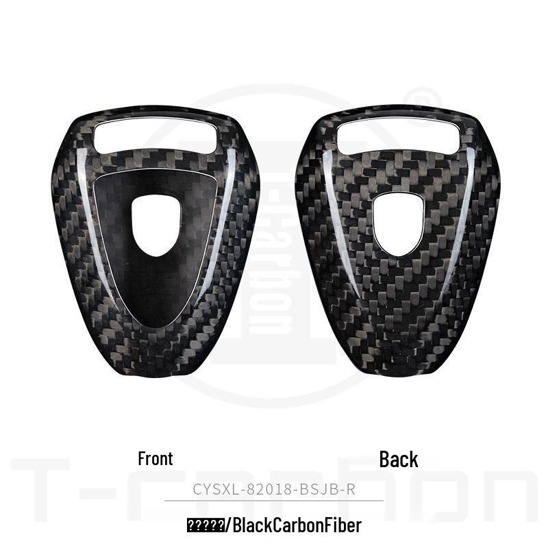 Porsche Carbon Fiber Leichte Schlüsselhülle für Cayenne, Panamera, Macan, 911 - Ersatzhülle mit Schnallenverschluss