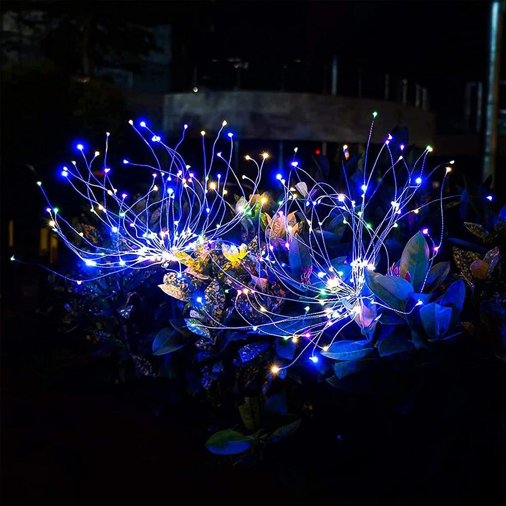 Solar LED Dandelion Firework Garden Lights Outdoor Lawn Decor