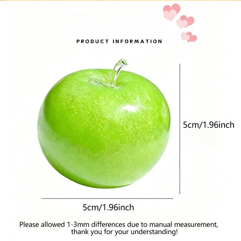 Green Apple Slushie Squishy Fidget Toy Crunchy Moldable Non-Bounce Sensory Stress Reliever Medium Grip Strength Slow Rising Gift