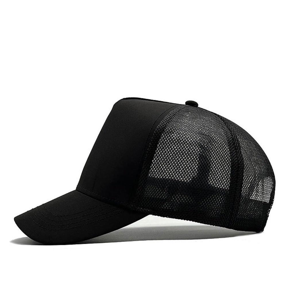 HABERI Mesh Trucker Large Sizes Solid Golf Men's Cap, 60-65cm, Color, (JP, Alphabet, XL, 60-65cm, Beige)