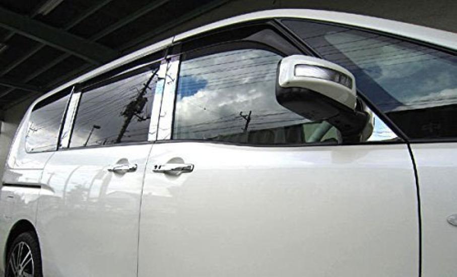 BRIGHTZ Finish Stainless Steel Pillar Panels for Toyota Serena C26 with Visor Compatible with and NC26 Ultra-Mirror (12-Piece Set) (PIL-SIL-233) -