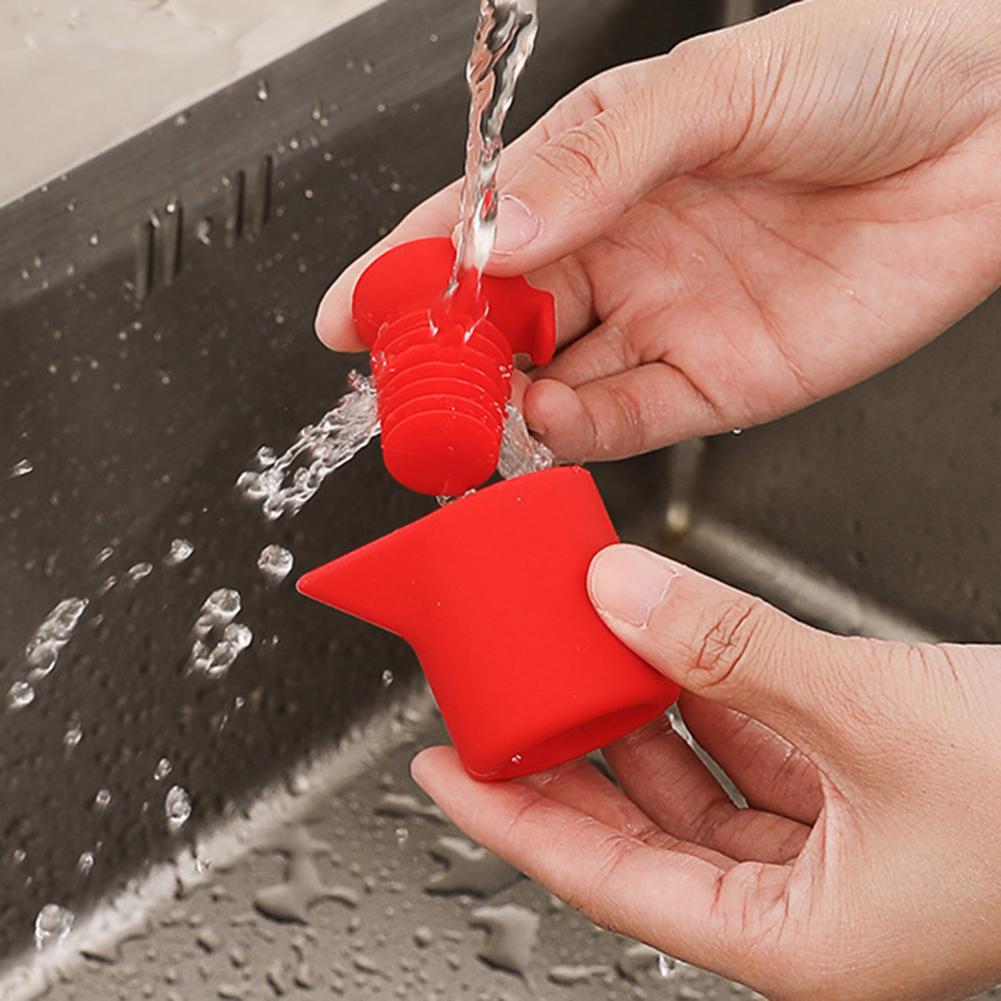 Siliconen Wijnflesstopper Herbruikbare Afsluitdop voor Rode Wijn Bier 7-Spiraal Wijnkurk met V-vormige Giettuit Luchtdichte Behouder