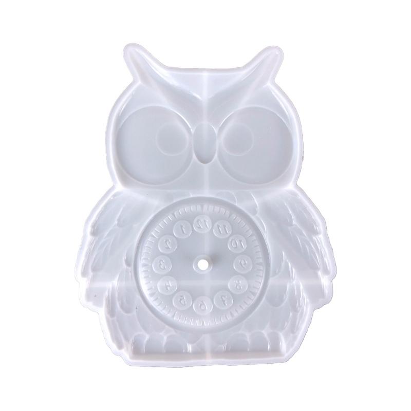 

Clock Resin Molds Arabic Numerals Silicone Mould 3D Owl Clocks Casting Epoxy Resin Mold Handmade DIY Jewelry Making чистый