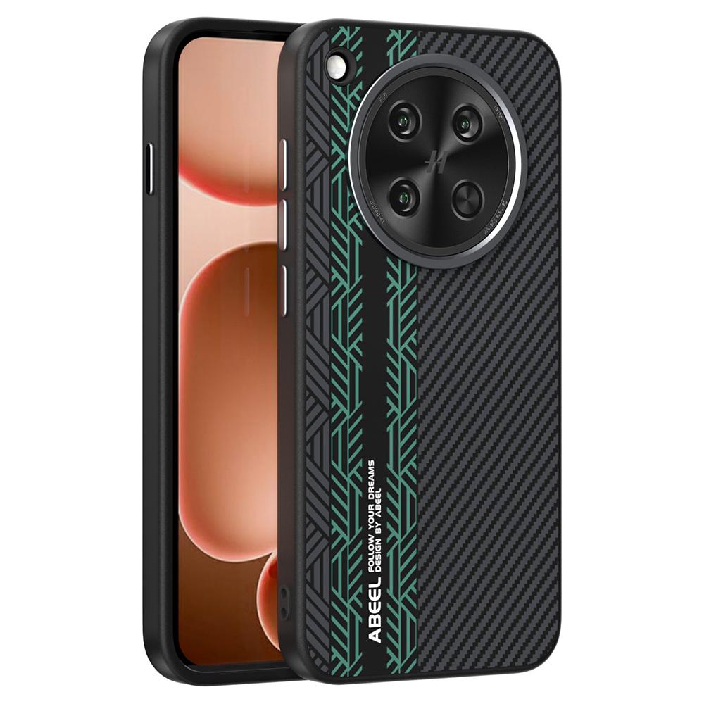 ABEEL For Oppo Find X8s 5G Case PC+TPU+Aluminum Alloy+PU Leather Phone Cover Compatible with MagSafe