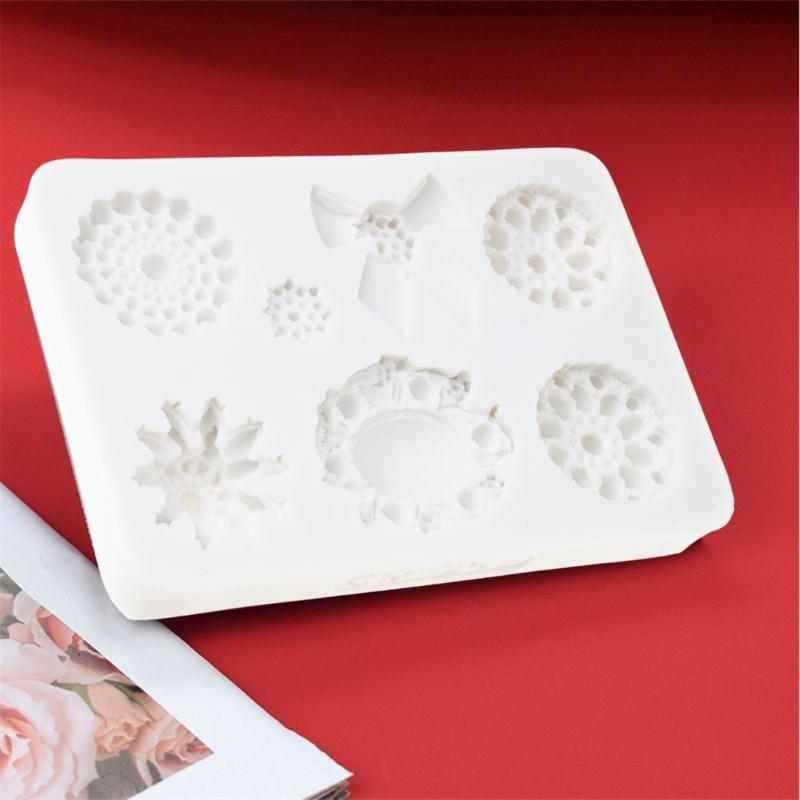 3D Jewelry Shape Silicone Rubber Flexible Food Safe Mould Clay Resin Ceramics Candy Fondant Candy Chocolate Soap Mould