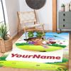 Dora Explorer Customizable Name Area Rug Design for Playrooms Balcony Bedrooms Hallway Antislip Carpet Office home decor Best for Christmas