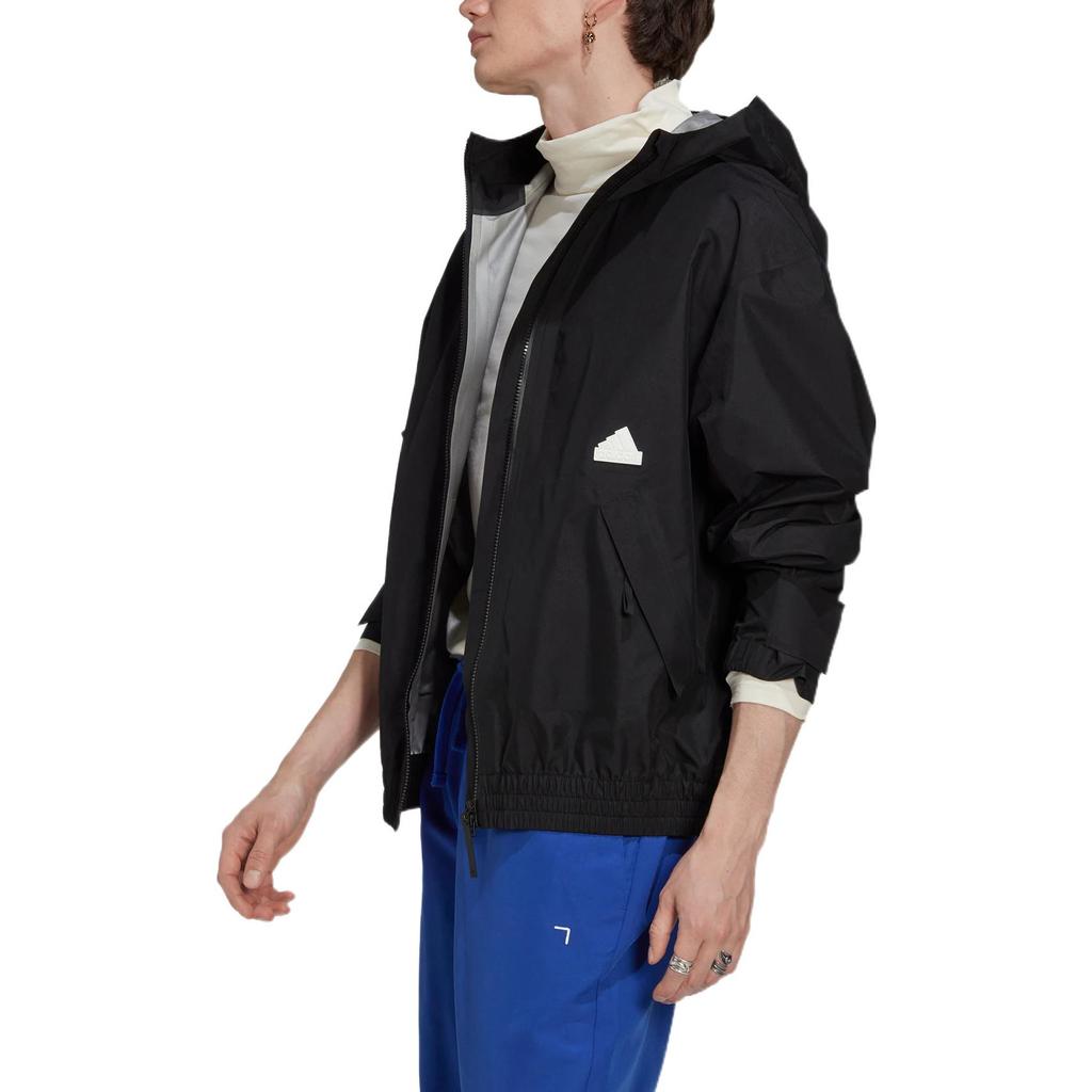 Adidas Jackets Men's Black Hooded Moderate Other HG4379