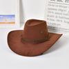Hüte Sonnenschutzkappen Radkappen Western Cowboyhüte PU-Leder Sonnenkappen Sommer-Sonnenhüte