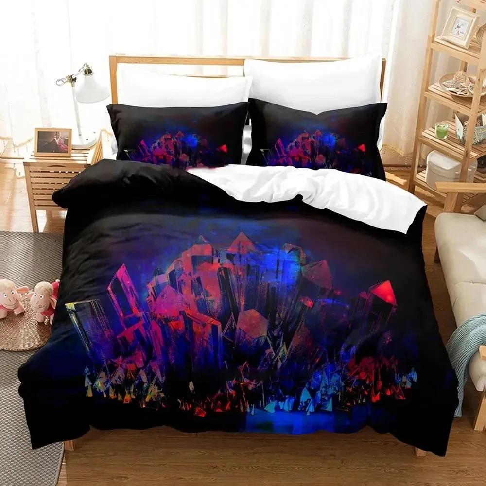 

Artistic Crystal Bedding Set Boys Girls Twin Queen Size Duvet Cover Pillowcase Bed Boys Adult Fashion Home Textileextile EU single(135x200cm)