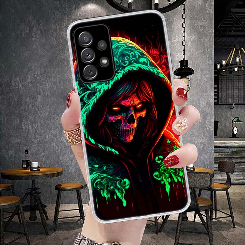 Halloween Moon Witch Horror Soft Phone Case For Samsung Galaxy S22 S23 S24 S25 Edge S26 Ultra S20 FE S21 Plus + Fundas Coque Gal