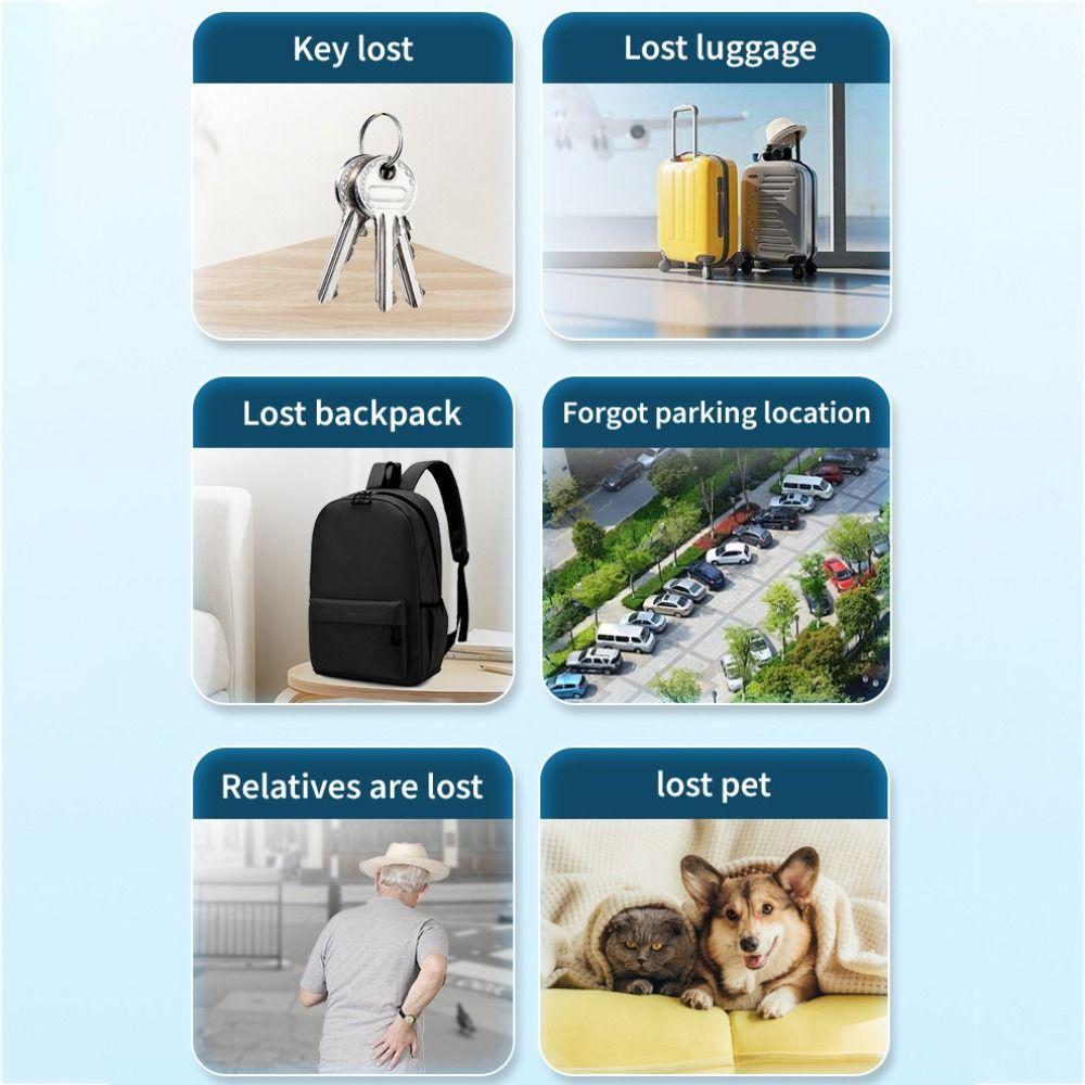 Bluetooth 5.0 Pet Bluetooth GPS Tracker Anti-lost Smart Tracker Mini Pet Locator  For Dogs Cats