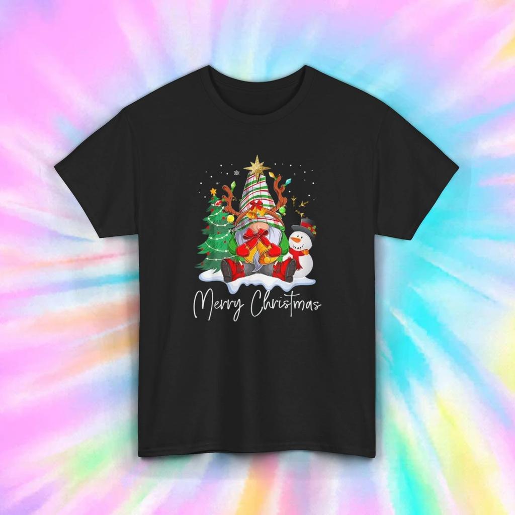 Merry Christmas Gnome TShirt Cute Holiday Tree Snowunisex Festive Xmas Gift S5xl