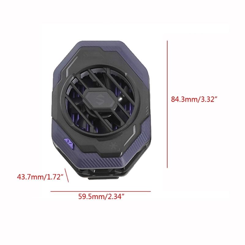 Black-Shark 3Pro Radyatör Evrensel Cep Telefonu Soğutucu Fan 7-Blade 20W Yarıiletken Arka Klip Isı Emici RGB Işık ile