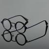 Round Sven Elegant Anti-Blue Glasses Retro Literary Business Office No Degree Flat Mirror