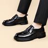 Fashion British Platform Cowhide Business Dress Shoes for Men Spring Autumn Designer Men's Wedding Shoes Fashion Cow Leather Shoes Male