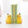 1 Paar niedliche umarmende Birnen Buchstützen, Harz Birne Buchständer, Cartoon Obst Buchhalter Stopper für Zuhause, Büro, Bücherregal Dekor