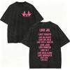 Vintage Washed Rapper JUL Album Graphic T Shirts Men Women Clothing Fashion Hip Hop T-shirt Summer Casual Loose Cotton T-shirts