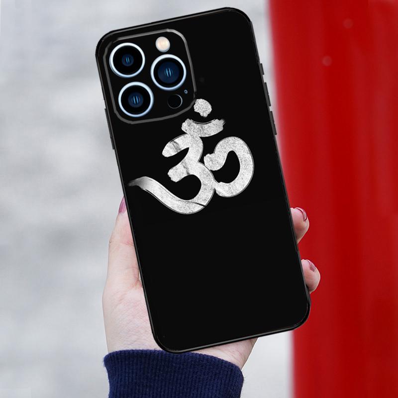 Om Symbol Phone Case For iPhone 16 Pro Max 11 12 13 14 15 Pro Max Mini XR 16 15 Plus 16e Cover Coque