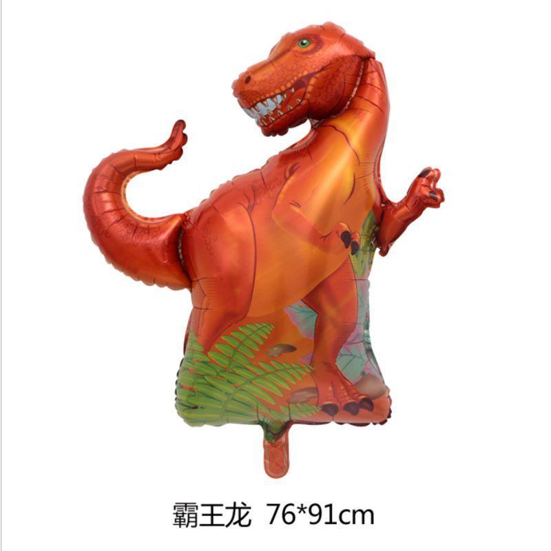 Spot Large Dinosaur Aluminum Film Balloon Tyrannosaurus Rex Neck Aluminum Foil Balloon Birthday Decoration Aluminum Film Balloon Set