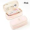 Oxford Cloth Pencil Case Large Capacity Zipper Closure Portable Stationery Bag for Teen Students Office Daily Use