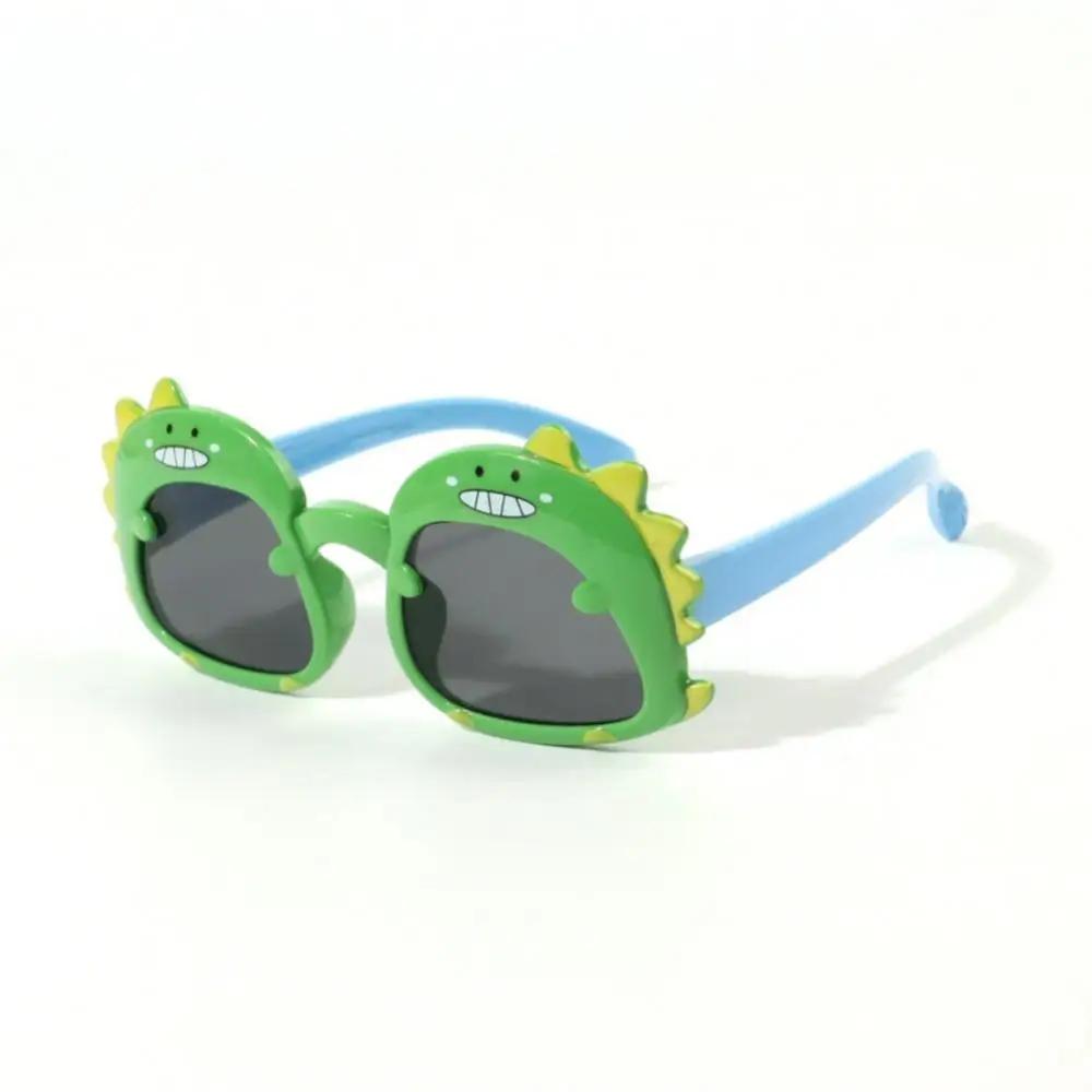 Summer Children Cute Dinosaur Cartoon Sunglasses Outdoor Sun Protection Sunglasses Baby Shade Glasses Kid Uv400 Sunglasses
